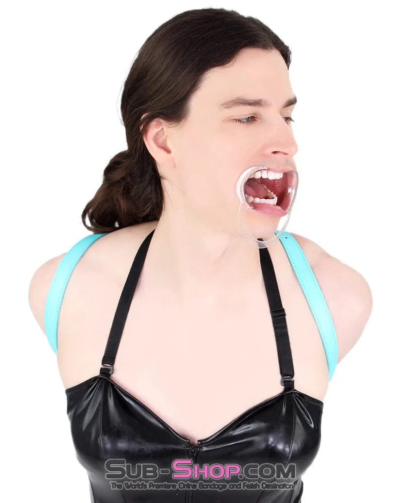 0163AE-SIS      Spread Open Wide Cheek Spreader Sissy Boi Mouth Sissy Bitch Gag