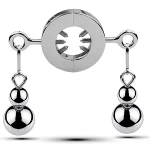 0267M  CBT Ball Torture Adjustable Spiked Ring Device with Steel Ball Weights
