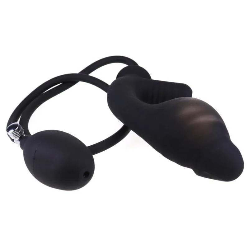 0312M  10 Function Inflatable Rechargeable Waterproof G-Spot / P-Spot Vibrator