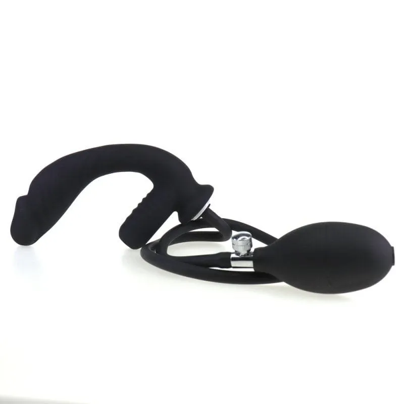 0312M  10 Function Inflatable Rechargeable Waterproof G-Spot / P-Spot Vibrator