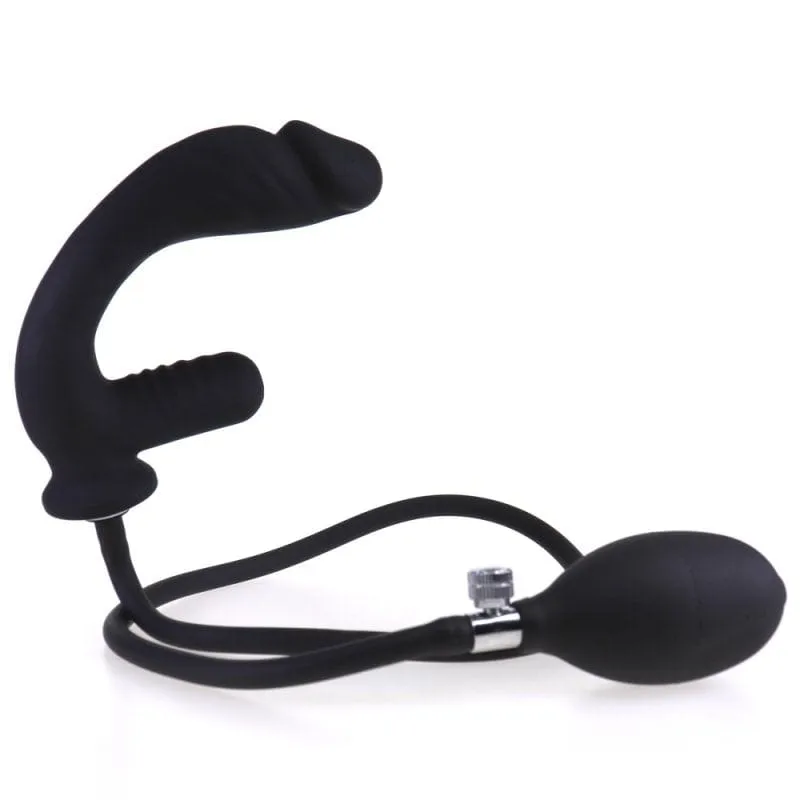 0312M  10 Function Inflatable Rechargeable Waterproof G-Spot / P-Spot Vibrator