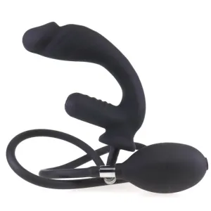 0312M  10 Function Inflatable Rechargeable Waterproof G-Spot / P-Spot Vibrator