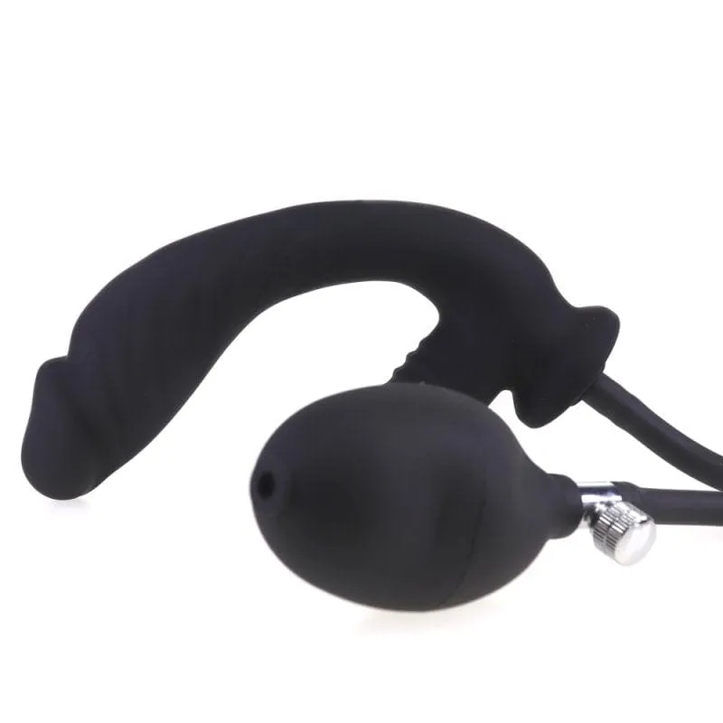 0312M  10 Function Inflatable Rechargeable Waterproof G-Spot / P-Spot Vibrator