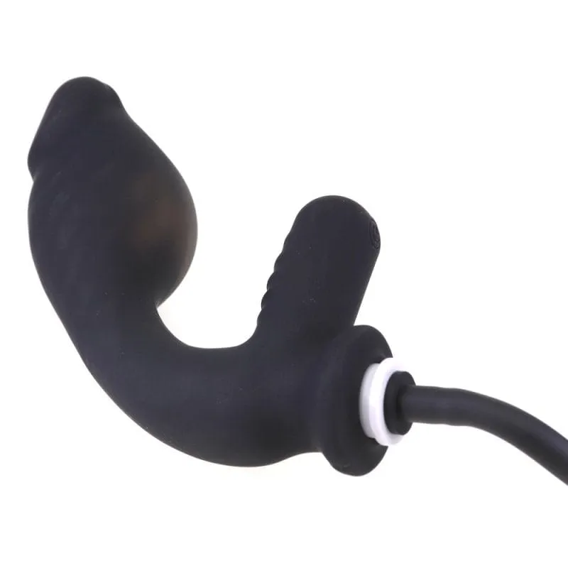 0312M  10 Function Inflatable Rechargeable Waterproof G-Spot / P-Spot Vibrator