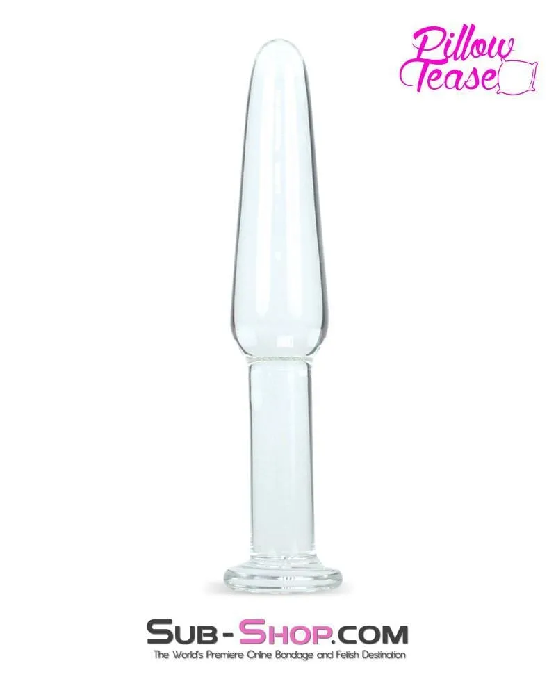 0441E-SIS      Long Slim Sissy Glass Anal Plug