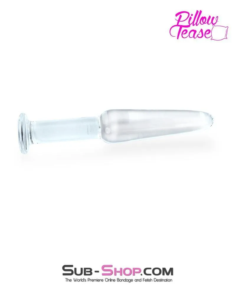 0441E-SIS      Long Slim Sissy Glass Anal Plug