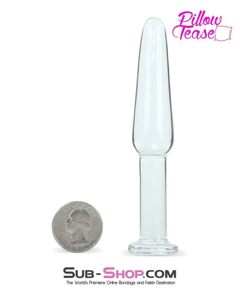 0441E-SIS      Long Slim Sissy Glass Anal Plug