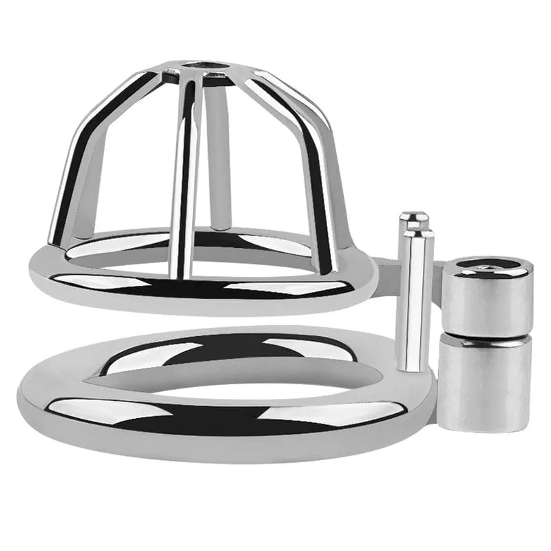 0515M  Fortress Steel Chastity Cage – Ultra-Secure Male Lockdown