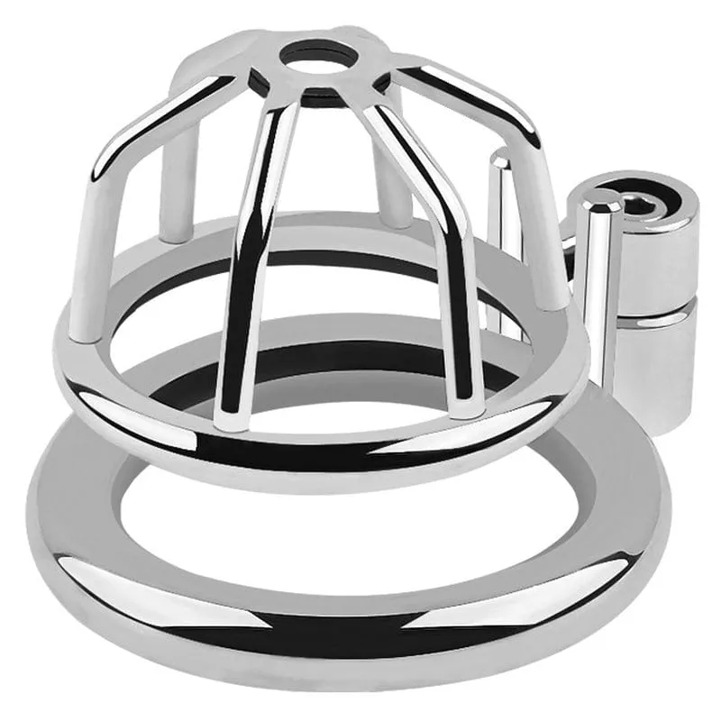 0515M  Fortress Steel Chastity Cage – Ultra-Secure Male Lockdown