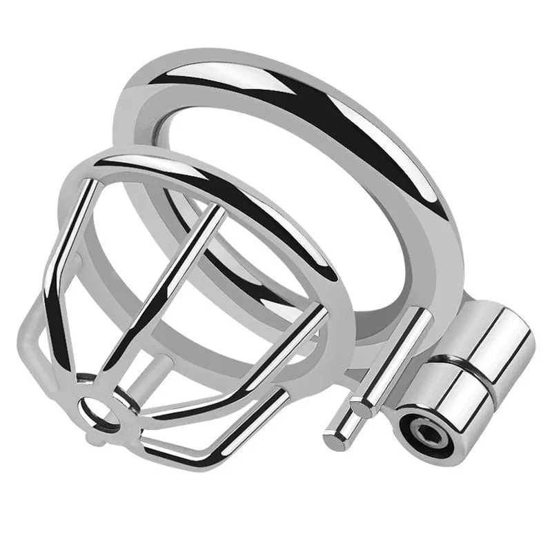 0515M  Fortress Steel Chastity Cage – Ultra-Secure Male Lockdown