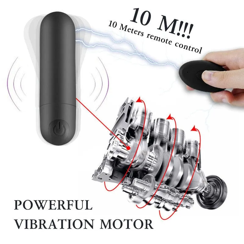 0562M  10 Function Remote Bullet Vibrator and Lace Panty