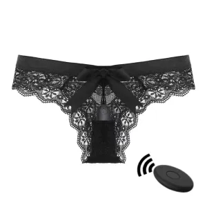 0562M  10 Function Remote Bullet Vibrator and Lace Panty
