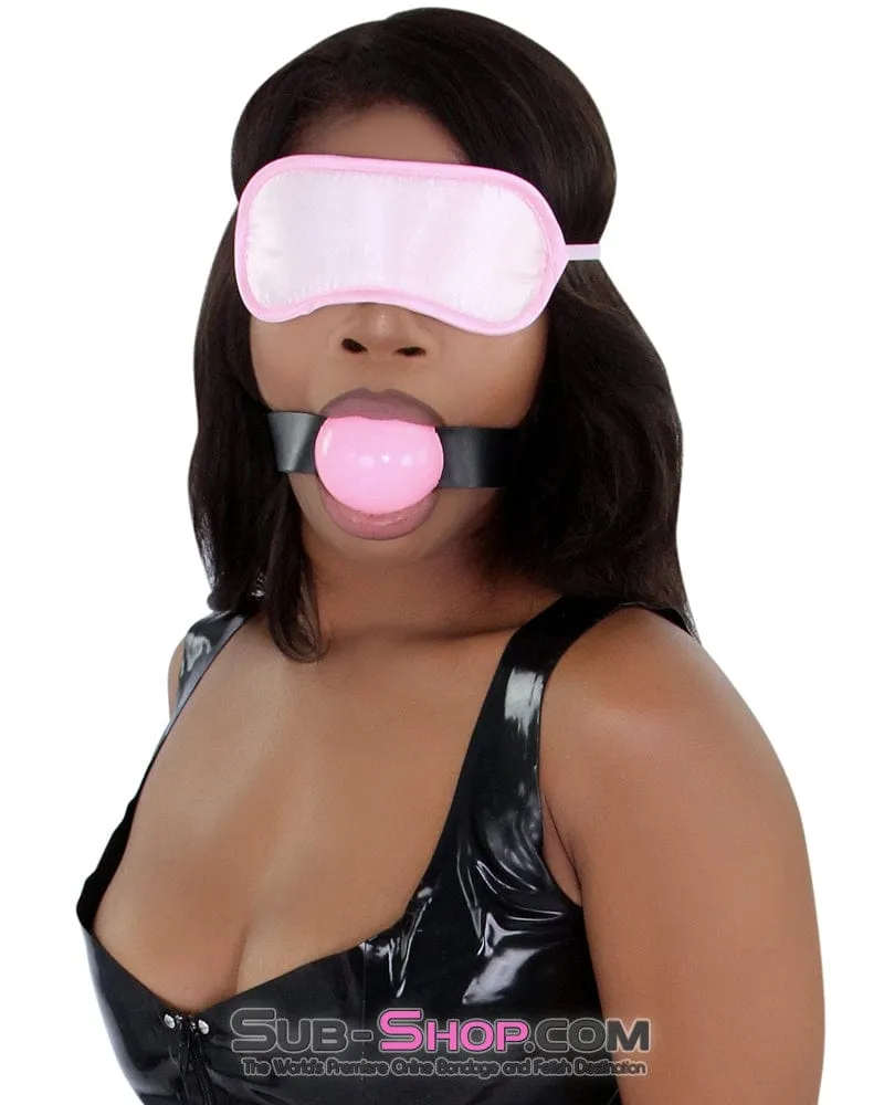 0597A      2 Large Ball Gag. Candy Pink Ball Gag