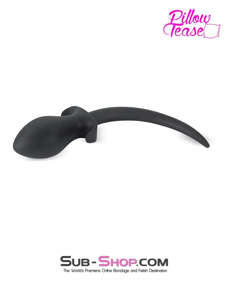 0676M      Puppy Dog Pet Play Silicone Anal Plug Dog Tail. Large Plug