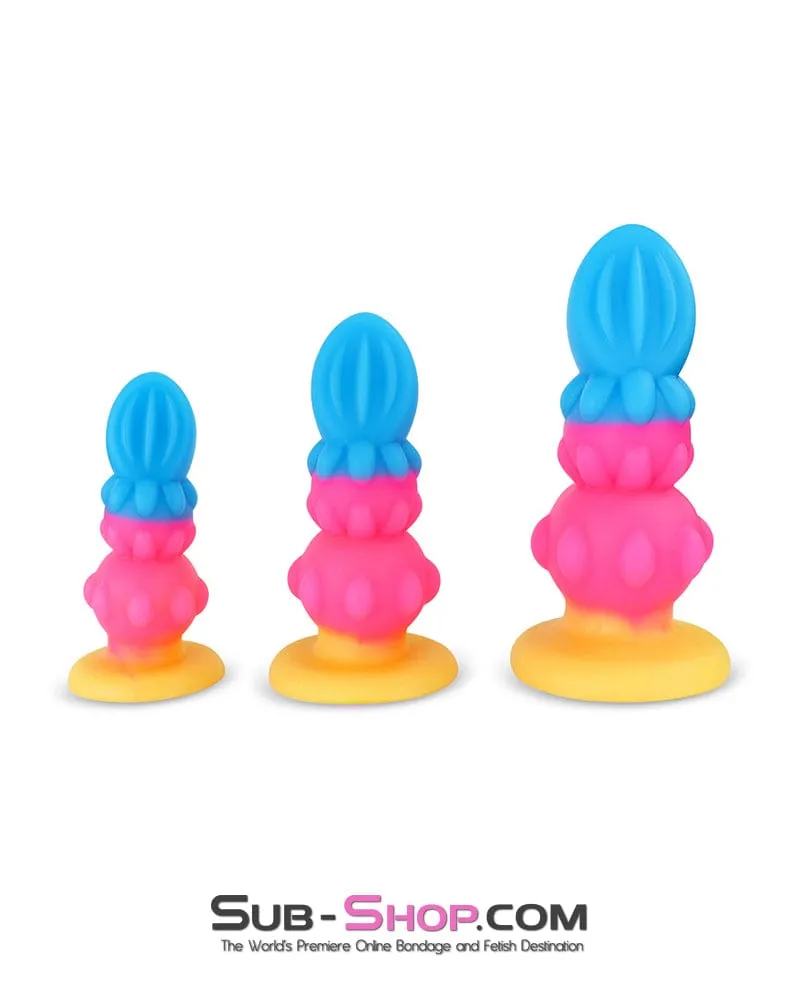 0837DL  Cosmic Pop Colored Anal Plug - Large