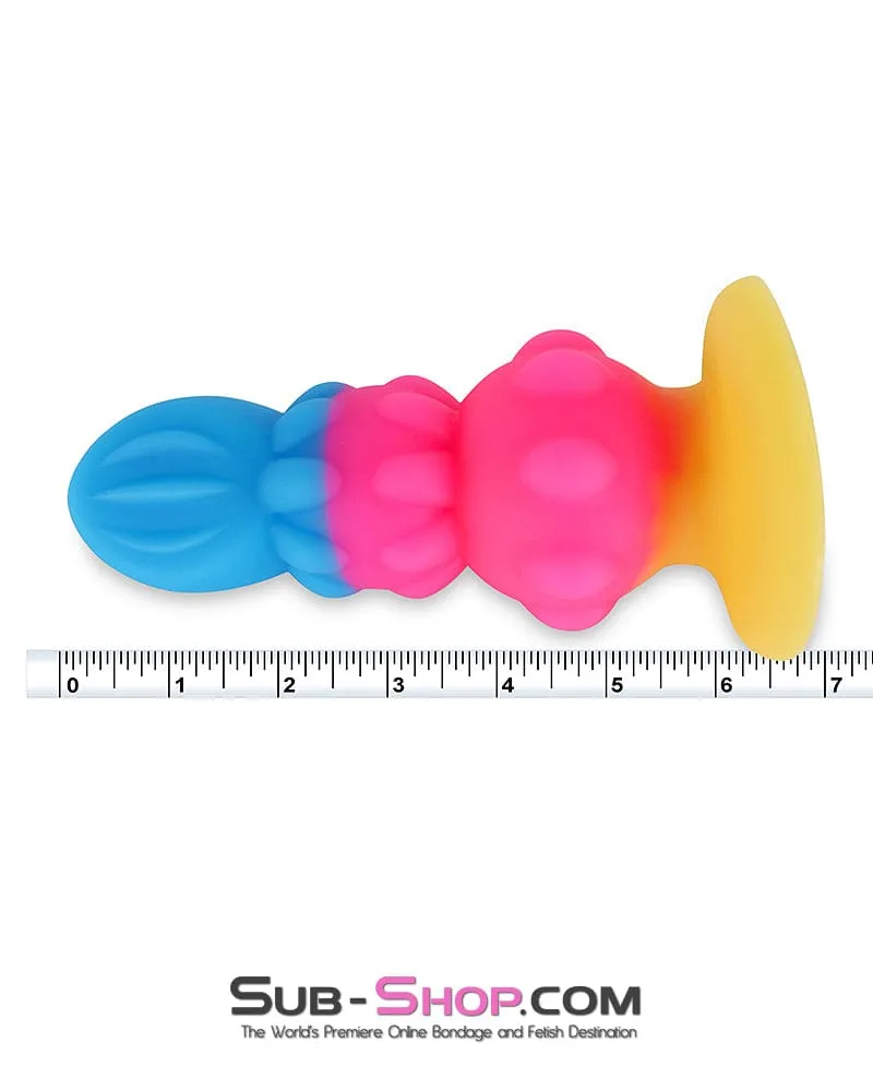 0837DL  Cosmic Pop Colored Anal Plug - Large