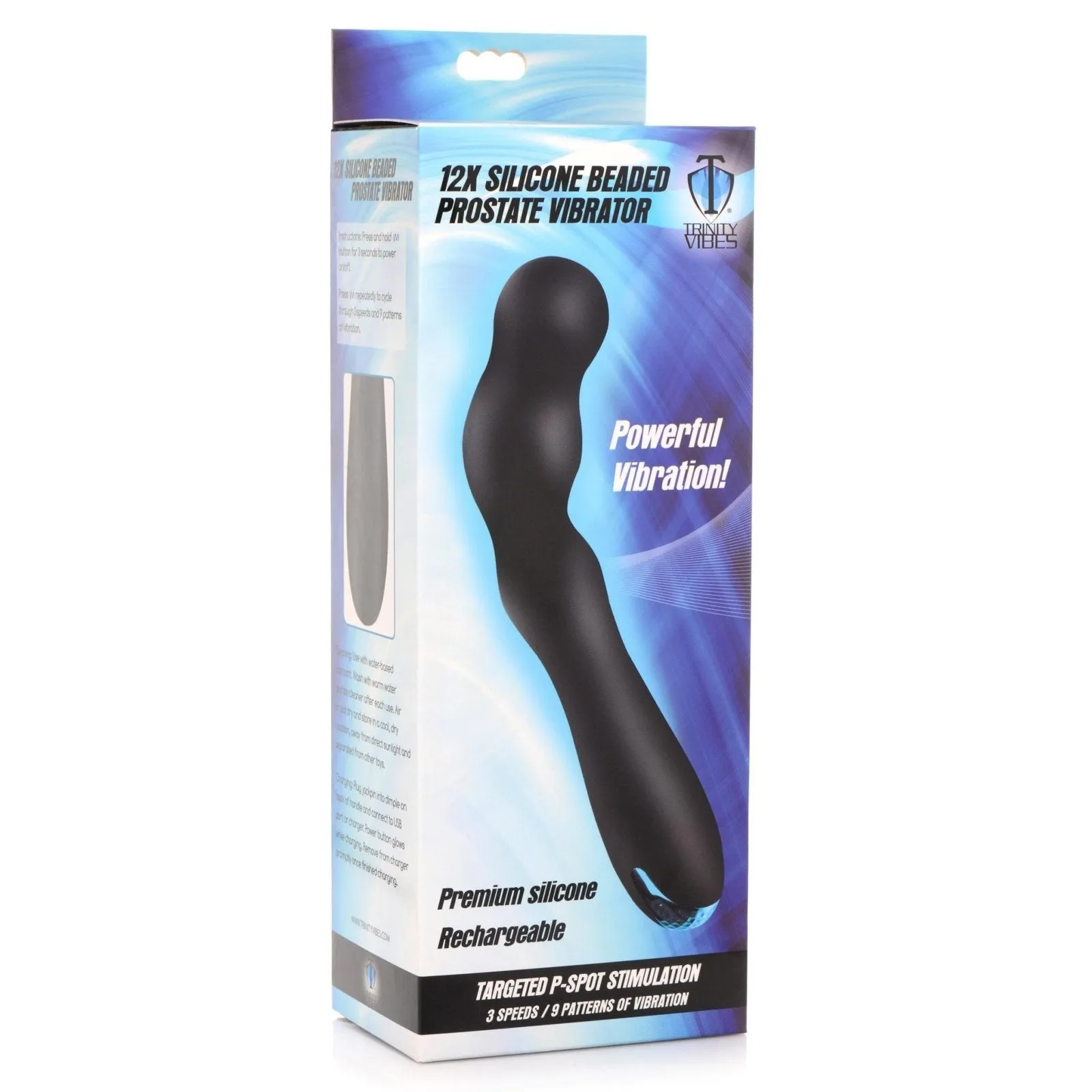 12x Silicone Beaded Prostate Vibrator