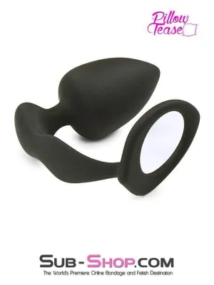 1553M-SIS      Sissy Vixen Silicone Cock Ring and Anal Plugger. Medium Plug