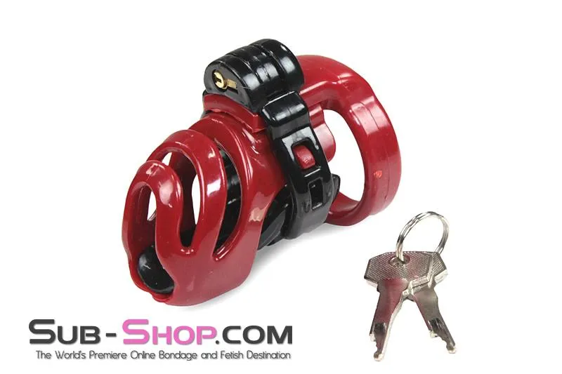 1559M-SIS      Sissy Trainer High Security Hinged Locking Male Chastity Device