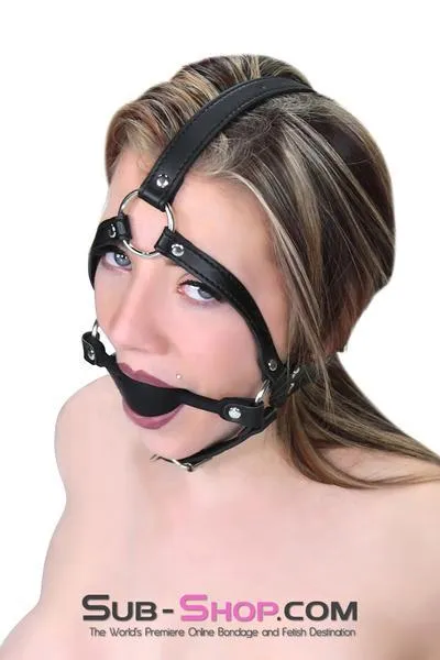 1597M      Premium Hush Black Silicone Ball Gag Trainer - MEGA Deal