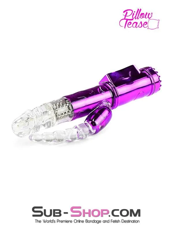 2207M      Soft Vibrator with Rotating Beads and Vibrating Anal Tail - LAST CHANCE - Final Closeout!