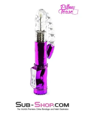2207M      Soft Vibrator with Rotating Beads and Vibrating Anal Tail - LAST CHANCE - Final Closeout!