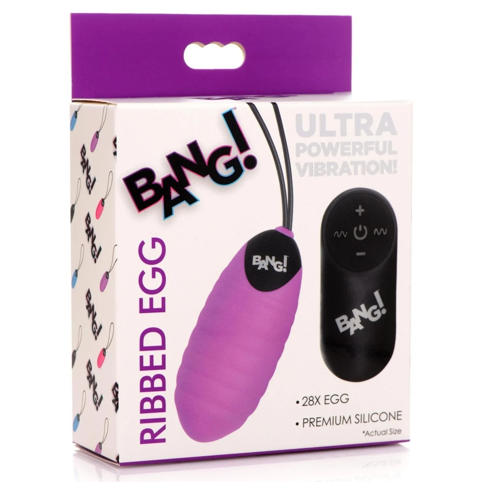 28x Ribbed Silicone Vibrating Egg With Remote Control