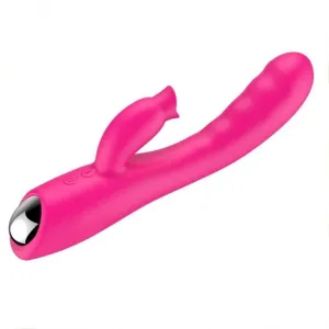 3472M      Rechargeable Warming Multi Function Vibrator with Tounge Clitoral Stimulator