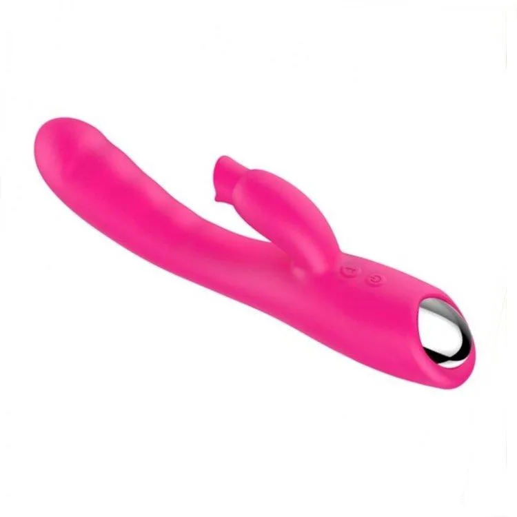 3472M      Rechargeable Warming Multi Function Vibrator with Tounge Clitoral Stimulator