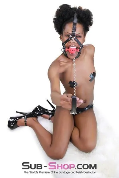 3796RS      2 Large Red Silicone Breather Ball Gag Trainer with Nose Hook