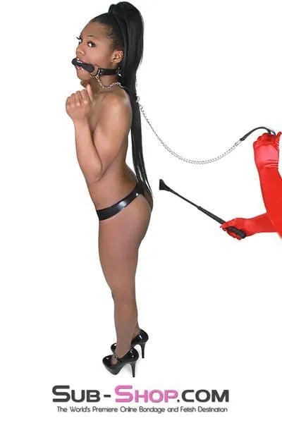 4716RS      Silicone Bit Gag with Leash Reins Set