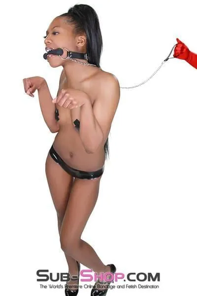 4716RS      Silicone Bit Gag with Leash Reins Set