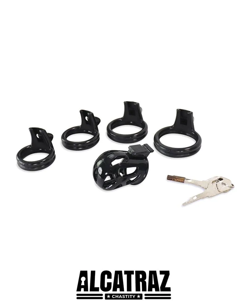 4737DL      Black Cock Cuff Locking Male Chastity Cage
