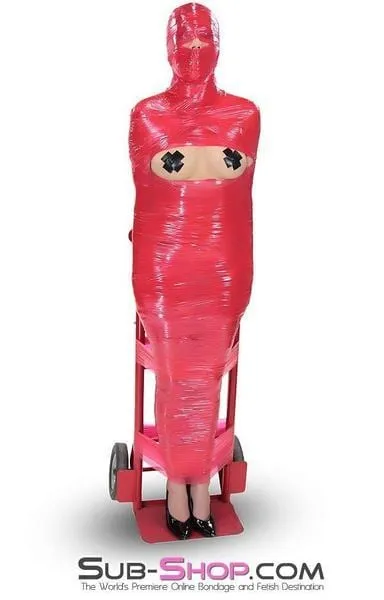 5739A-SIS      1.000 ft. Erotic Sissy Bondage Fantasy Wrap. Red