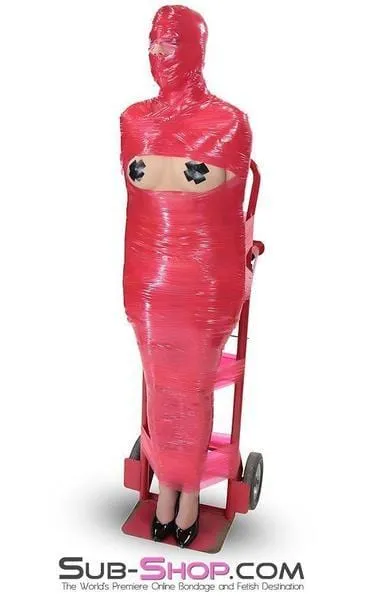 5739A-SIS      1.000 ft. Erotic Sissy Bondage Fantasy Wrap. Red
