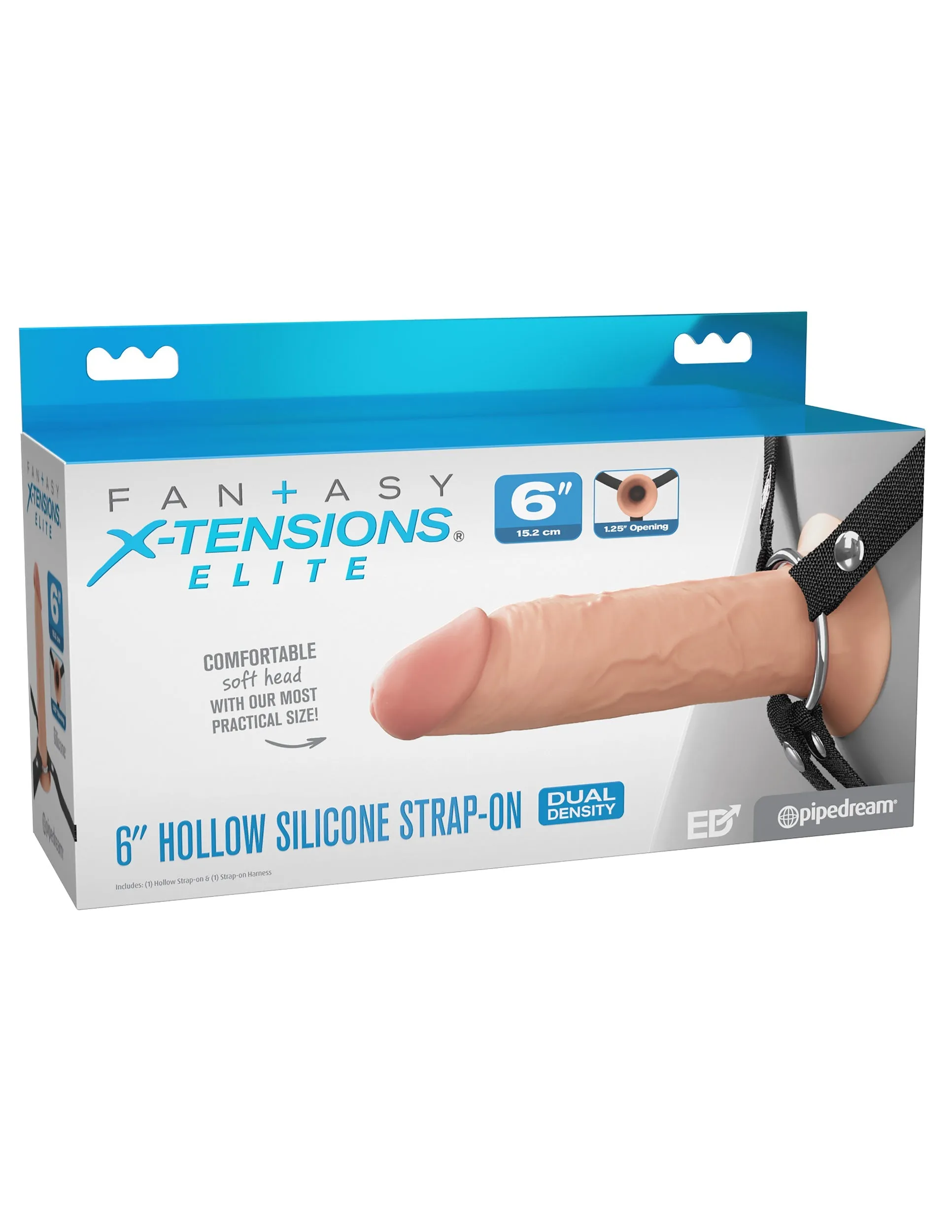 6 Hollow Silicone Strap-On™