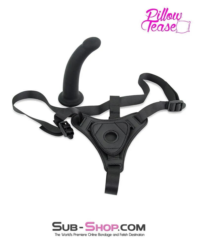 6171M-SIS      Sissy Slave Tart Pegger Strap On Silicone Dildo Dominant Female and Soft Harness Set