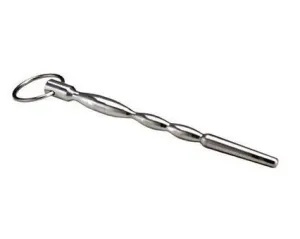 6963AR      Flared Long Stainless Steel Penis Plug