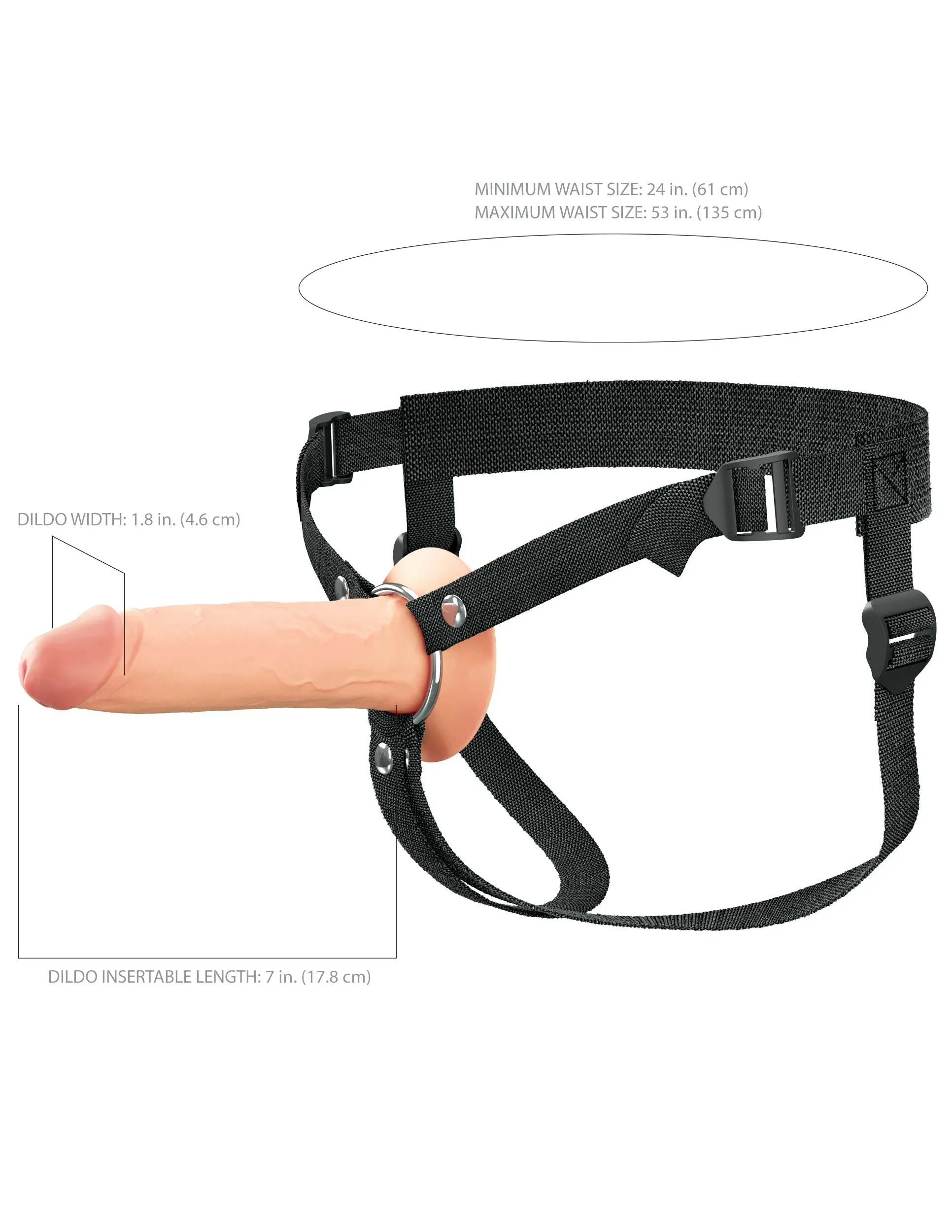 7 Hollow Silicone Strap-On™
