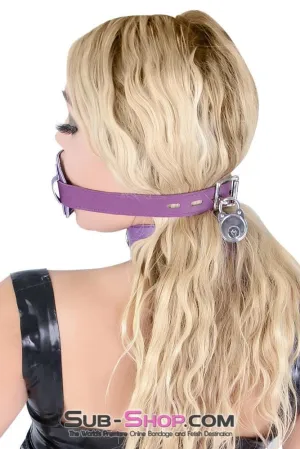 7047MQ-SIS      Locking Purple Seduction Blowjob Trainer 2 Sissy Boi Penis Sissy Submissive Gag