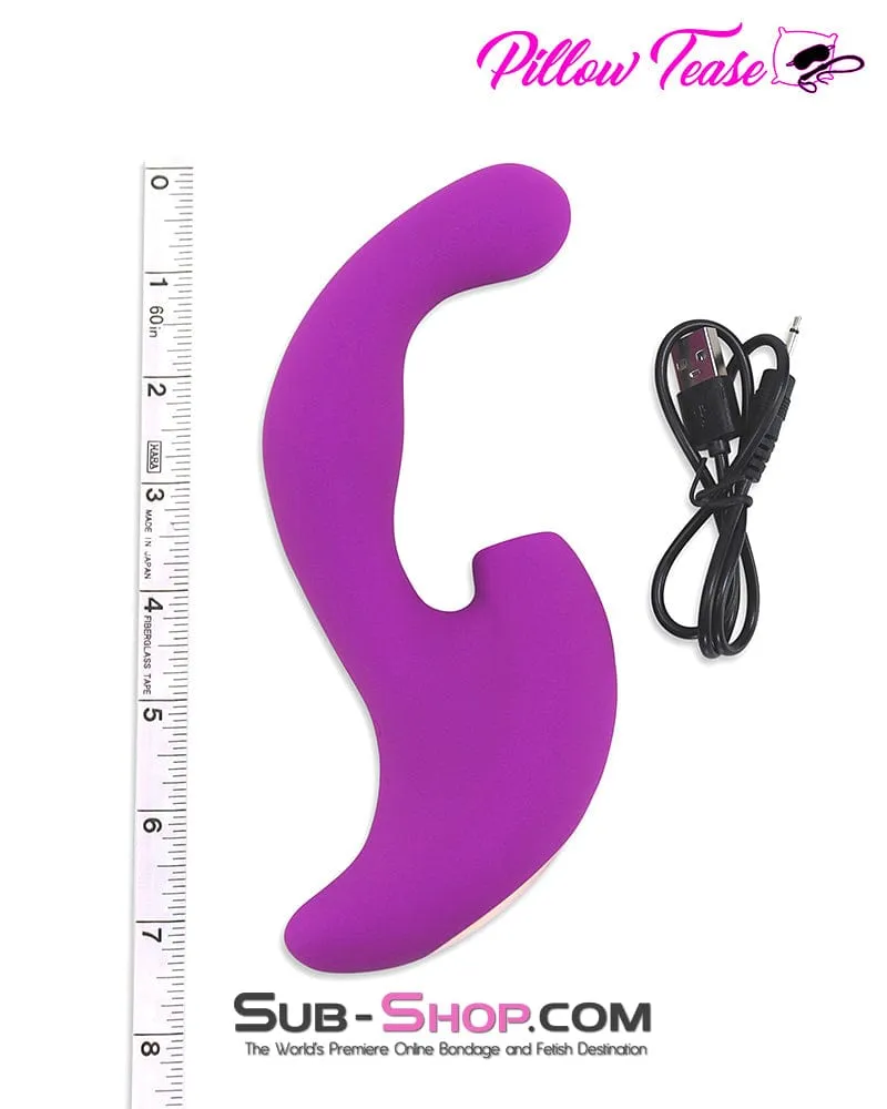 7225M      10 Function Waterproof Silicone Clit Suction G-spot Vibrator