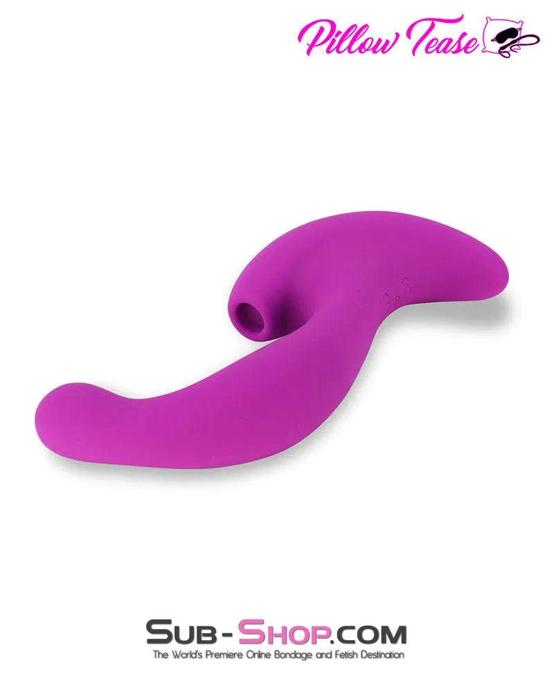 7225M      10 Function Waterproof Silicone Clit Suction G-spot Vibrator