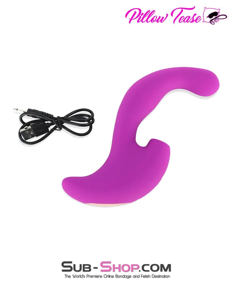 7225M      10 Function Waterproof Silicone Clit Suction G-spot Vibrator