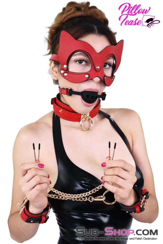 7874DL      Luxe 9 PC Naughty Kitten Bondage Fantasy Kit with Case
