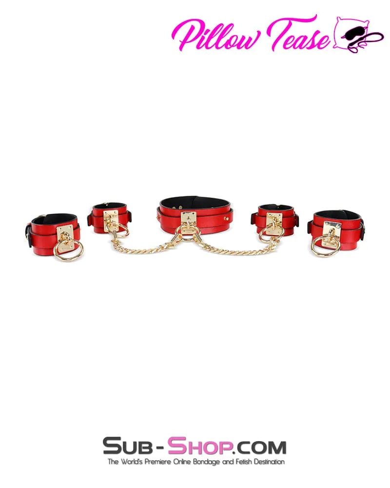 7874DL      Luxe 9 PC Naughty Kitten Bondage Fantasy Kit with Case