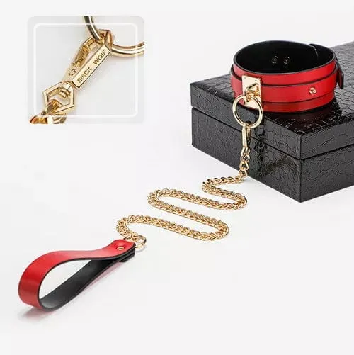 7874DL      Luxe 9 PC Naughty Kitten Bondage Fantasy Kit with Case