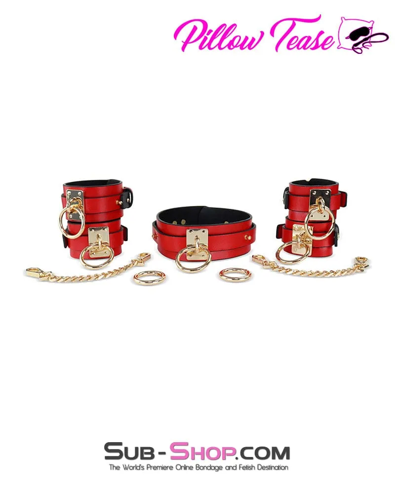 7874DL      Luxe 9 PC Naughty Kitten Bondage Fantasy Kit with Case
