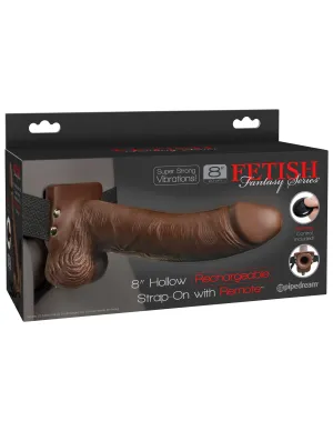 8 Hollow Strap-On with Remote