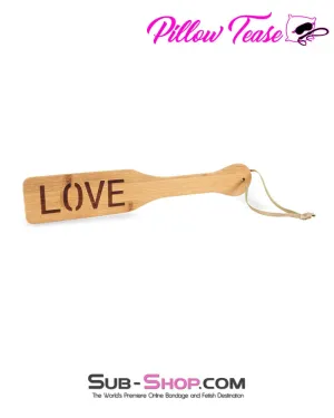 9822DL      Wooden LOVE Paddle - MEGA Deal
