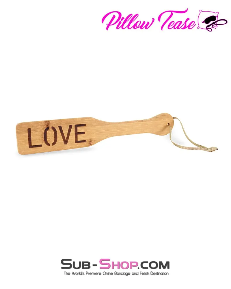 9822DL      Wooden LOVE Paddle - MEGA Deal